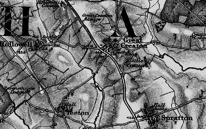 Old map of Little Creaton in 1898