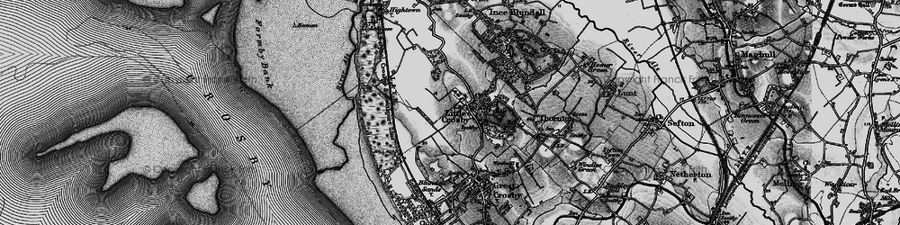 Old map of Little Crosby in 1896