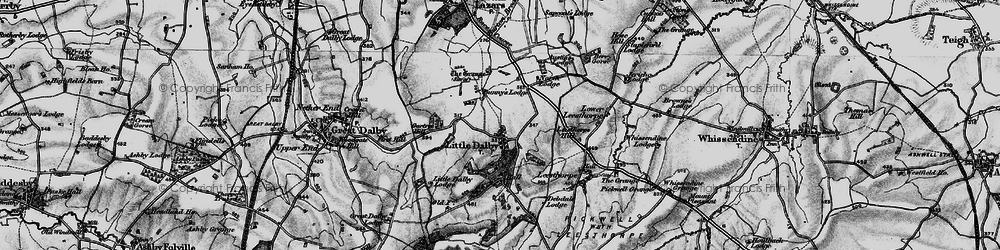 Old map of Little Dalby in 1899