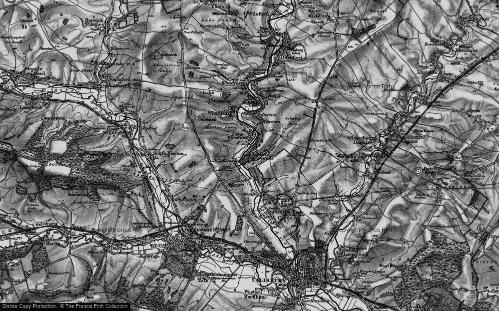 Old Map of Little Durnford, 1898 in 1898