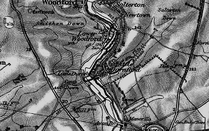 Old map of Little Durnford in 1898
