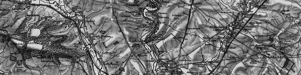 Old map of Little Durnford in 1898