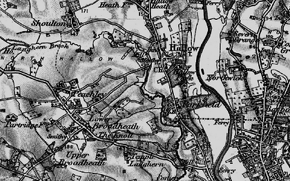 Old map of Little Eastbury in 1898