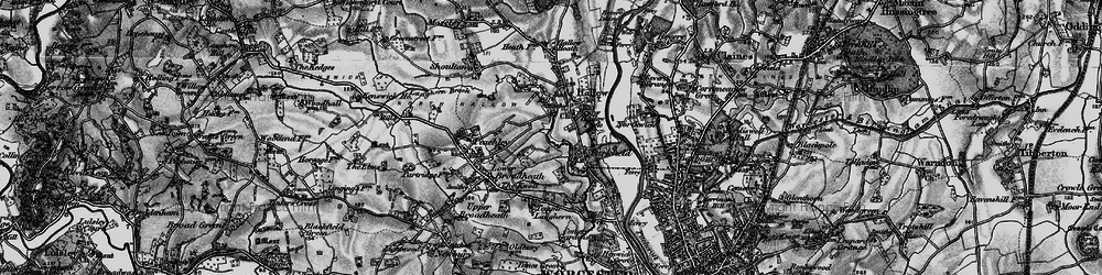 Old map of Little Eastbury in 1898