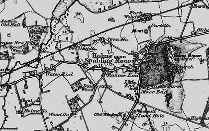 Old map of Little End in 1898