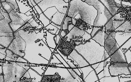 Old map of Langford Ho in 1896