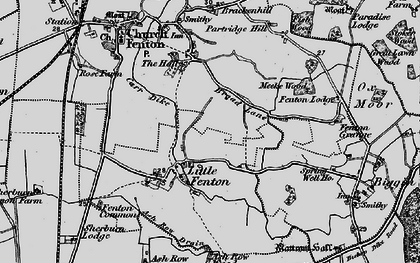 Old map of Little Fenton in 1898