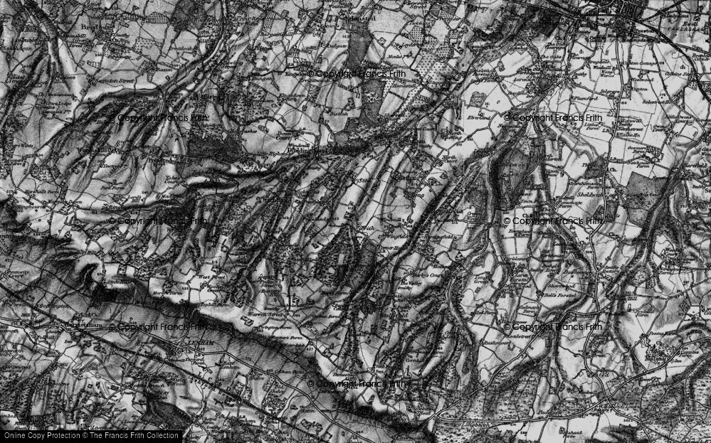Old Map of Little Frith, 1895 in 1895