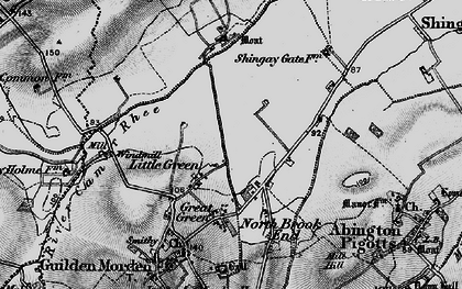 Old map of Little Green in 1896