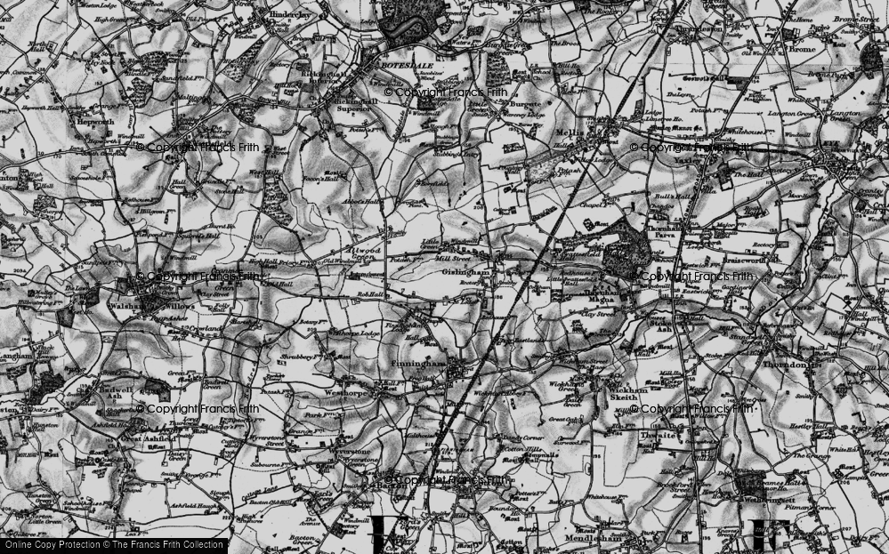 Old Map of Little Green, 1898 in 1898