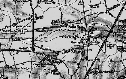 Old map of Little Green in 1898