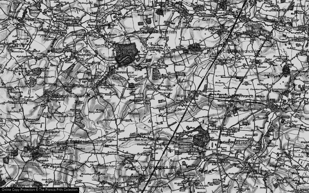 Old Map of Little Green, 1898 in 1898