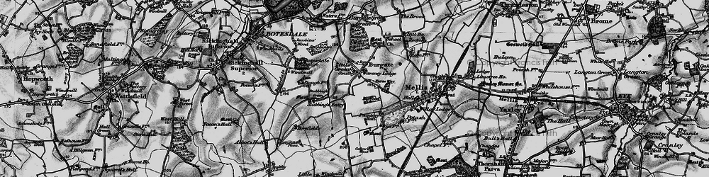 Old map of Little Green in 1898