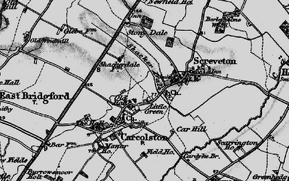 Old map of Little Green in 1899