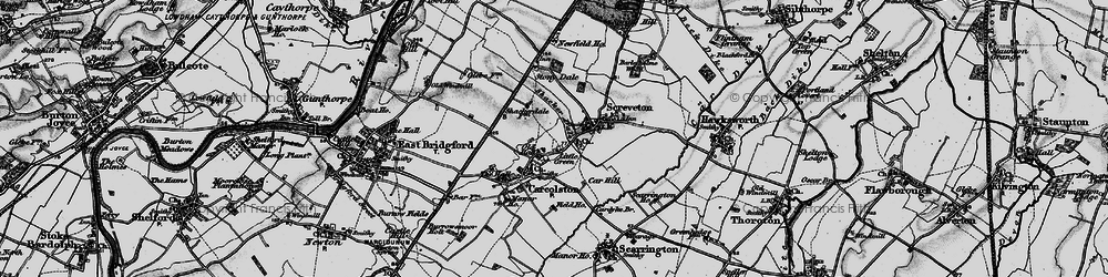 Old map of Little Green in 1899