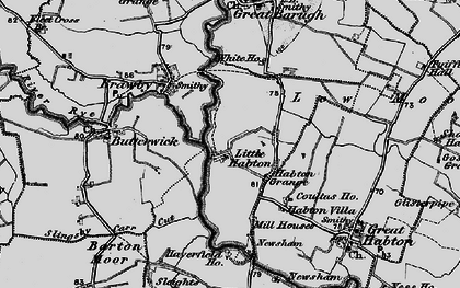 Old map of Little Habton in 1898