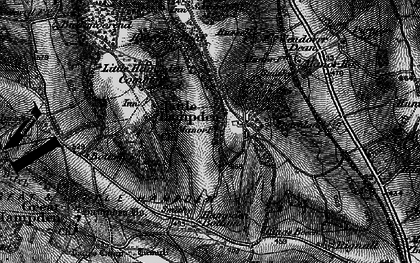 Old map of Little Hampden in 1895