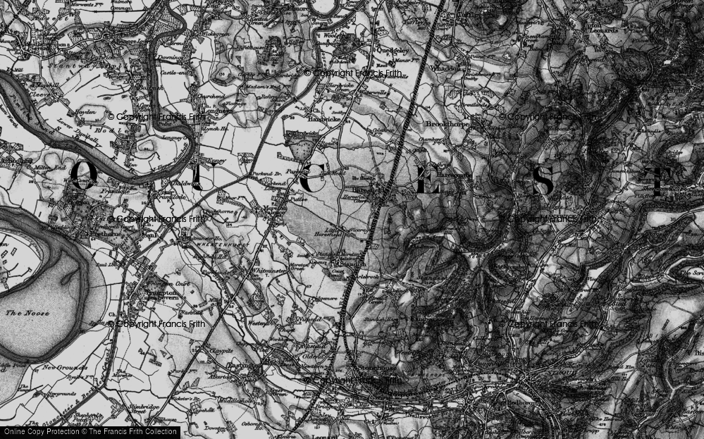 Old Map of Little Haresfield, 1896 in 1896