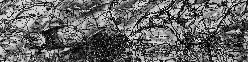 Old map of Little Harwood in 1896