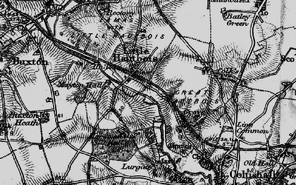 Old map of Largate in 1898