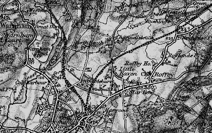 Old map of Little Haven in 1895