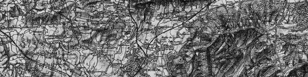 Old map of Little Haven in 1895