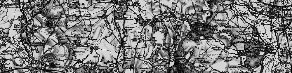 Old map of Moneymore in 1899