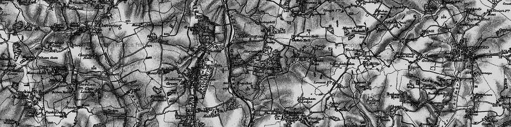 Old map of Little Henham in 1895