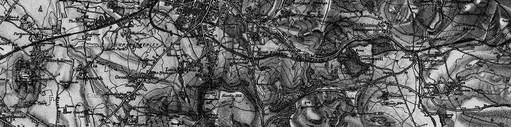 Old map of Wistley Hill in 1896