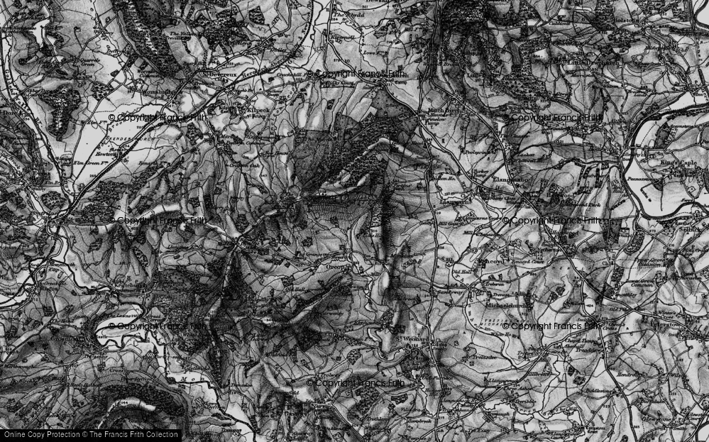 Old Map of Little Hill, 1896 in 1896