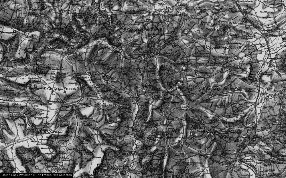 Old Map of Little Hill, 1898 in 1898