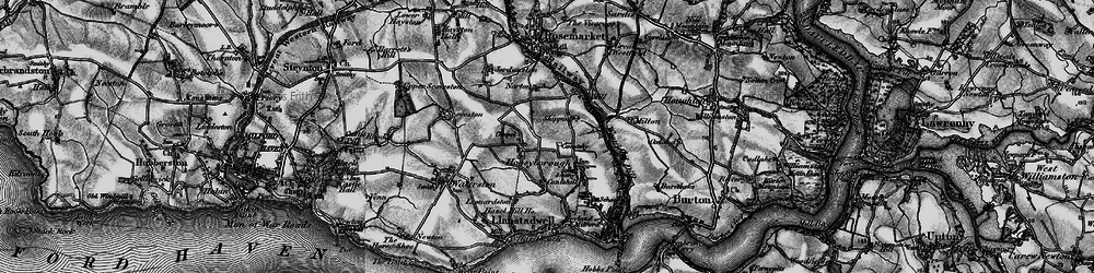 Old map of Little Honeyborough in 1898