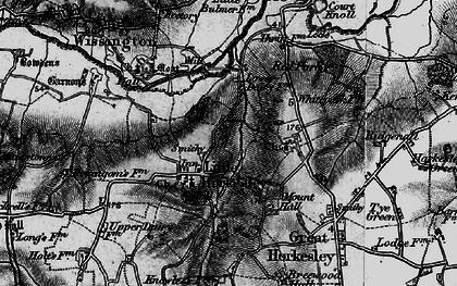 Old map of Little Horkesley in 1896