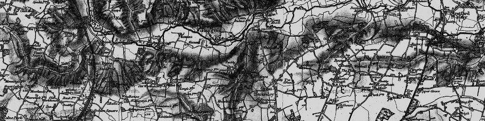 Old map of Little Horkesley in 1896