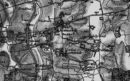 Old map of Little Hormead in 1896