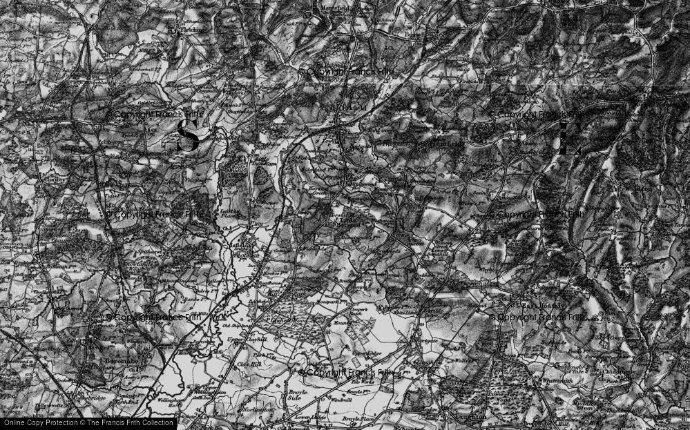 Old Map of Little Horsted, 1895 in 1895