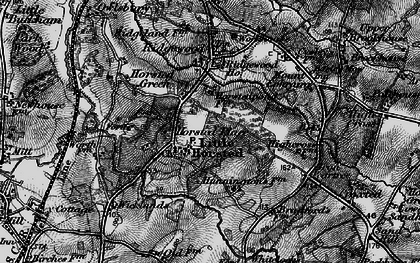 Old map of Little Horsted in 1895