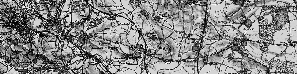 Old map of Little Houghton in 1896