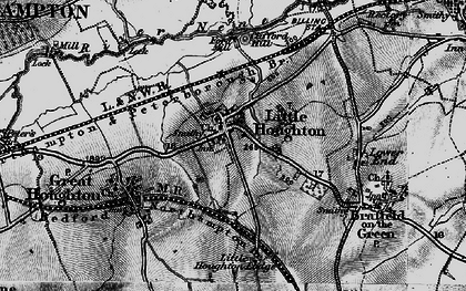 Old map of Little Houghton in 1898
