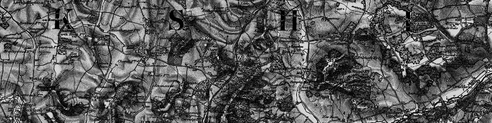 Old map of Little Hungerford in 1895