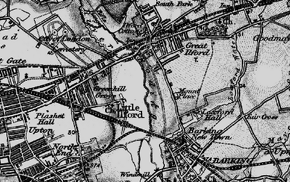 Old map of Little Ilford in 1896