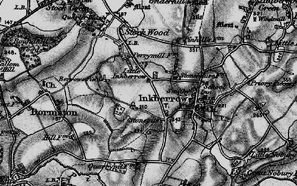 Old map of Little Inkberrow in 1898