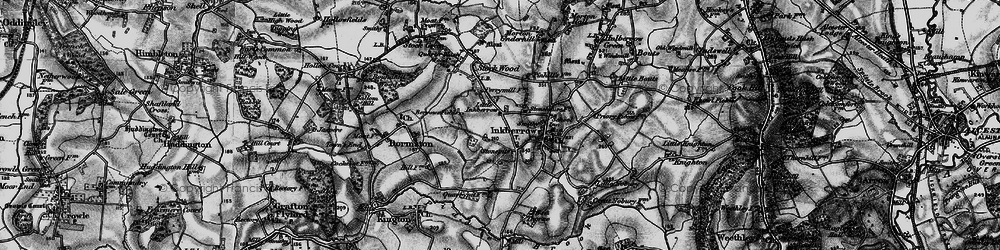 Old map of Little Inkberrow in 1898