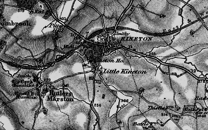 Old map of Little Kineton in 1896