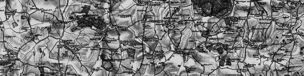 Old map of Little Knowles Green in 1898