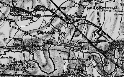 Old map of Little Lawford in 1899