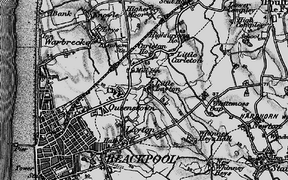 Old map of Little Layton in 1896
