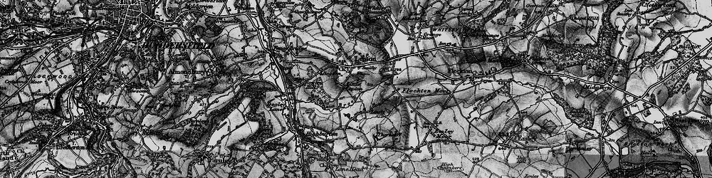 Old map of Little Lepton in 1896