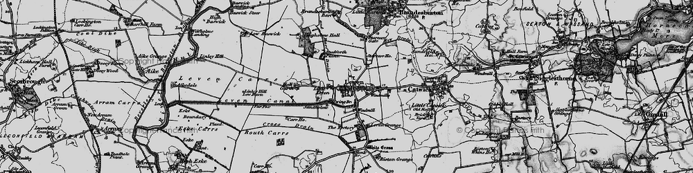 Old map of Little Leven in 1897
