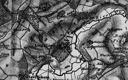 Old map of Little Linford in 1896
